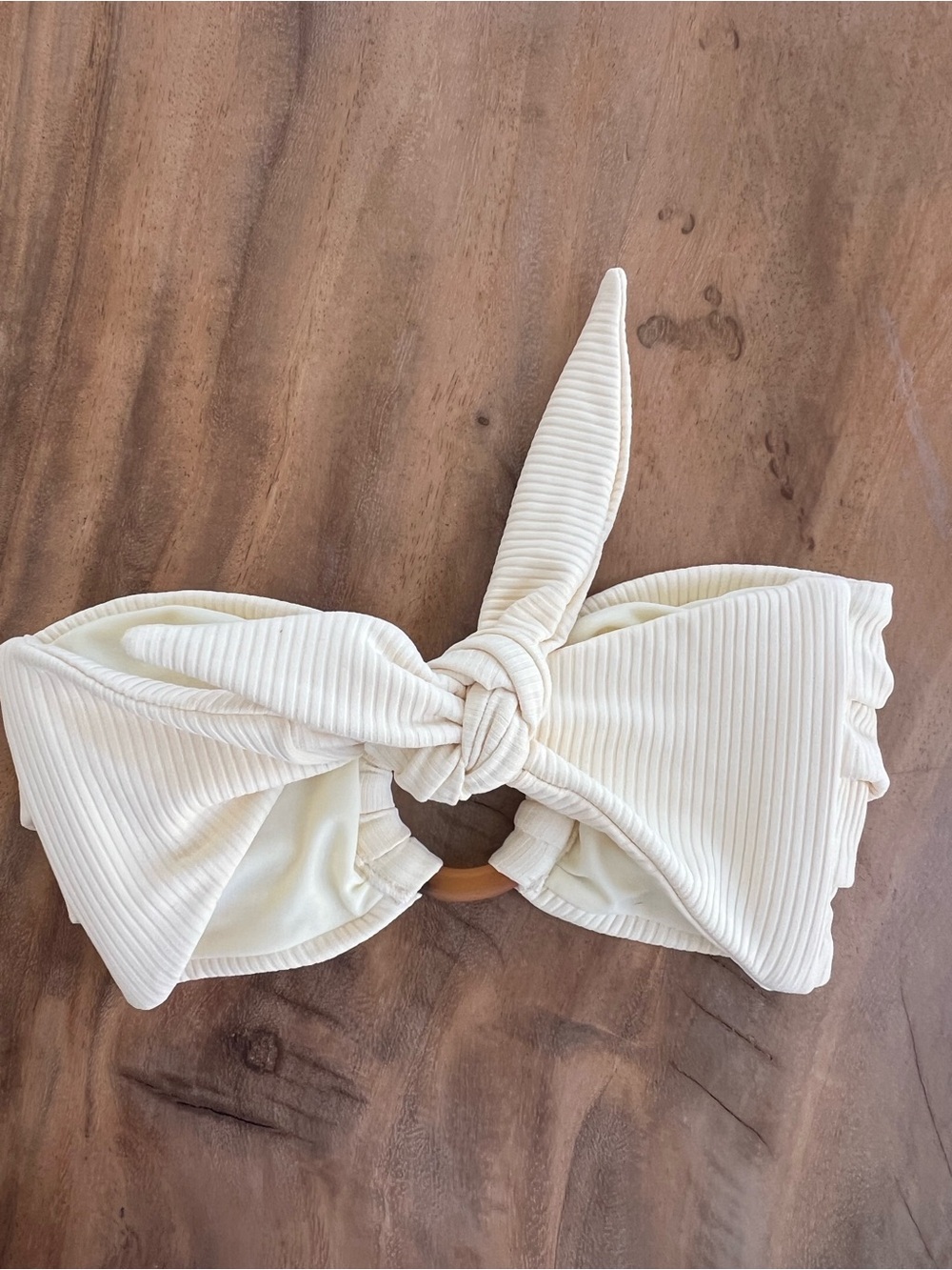 MONTCE cream ribbed Tori bikini - Picture 3 of 5
